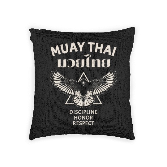 Muay Thai eagle Woven Pillows
