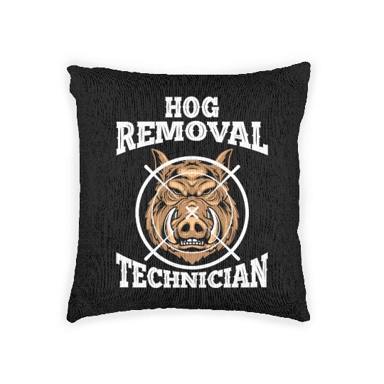 Boar wild boar hunting Wild boar hunter Woven Pillows