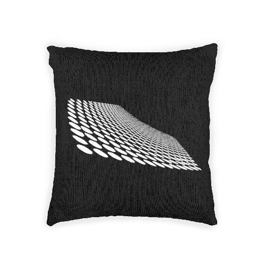 Geometric Points On A Curved Horizon Surface Woven Pillows