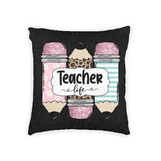 Teacherlife sublimation Woven Pillows