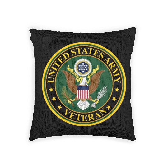 Army US Army Veteran Woven Pillows