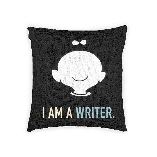 I am a writer Woven Pillows