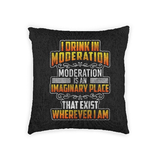 Alcohol Partying Vodka Disco Woven Pillows