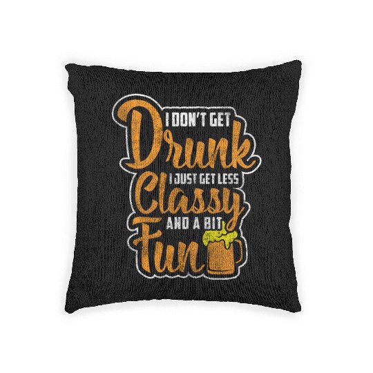Partying Fun Vodka Bachelor Woven Pillows