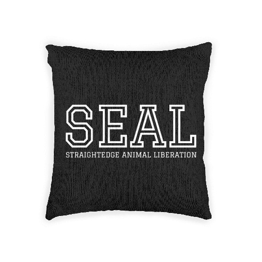 SEAL Straight Edge Animal Liberation | Vegan Woven Pillows