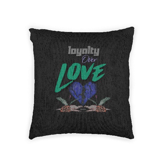 Loyalty Over Love Dead Cupid Woven Pillows
