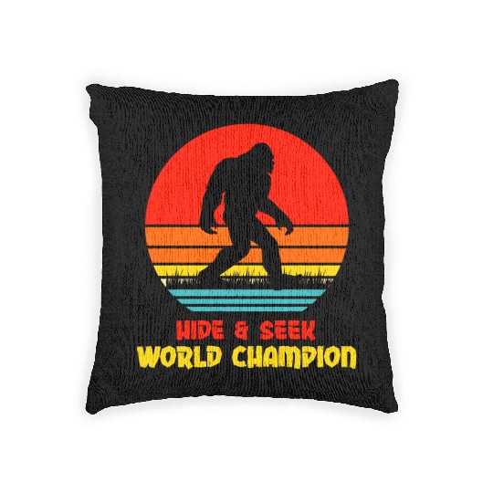 Hide Seek World Champion BigFoot Woven Pillows