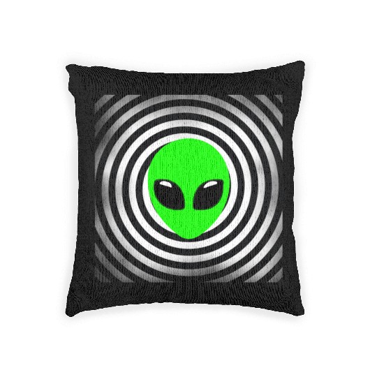 Alien Woven Pillows Ufo Extraterrestrial Children Mars