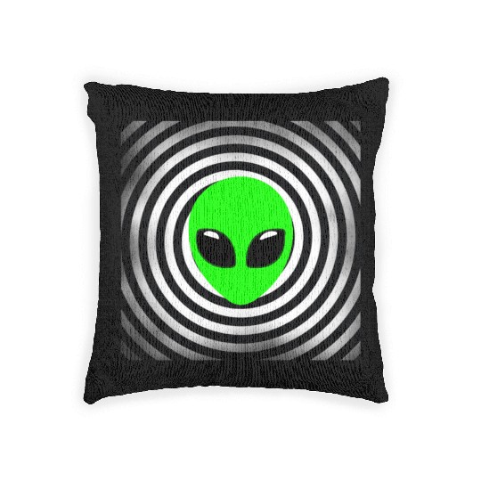 Alien Woven Pillows Ufo Extraterrestrial Children Mars