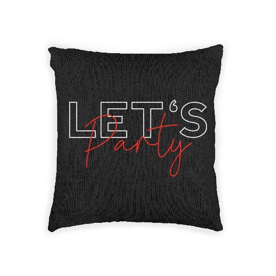 LETS PARTY Woven Pillows UNISEX