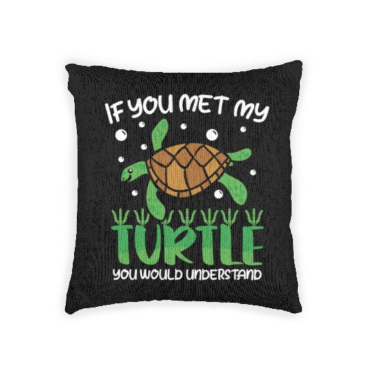I'm not weird I have a Turtle Woven Pillows