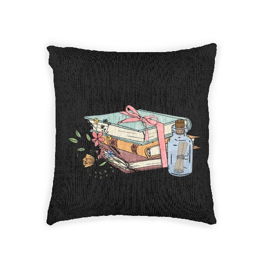 I m all booked sublimation Woven Pillows