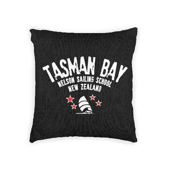 Tasman Bay Nelson sailing school Woven Pillows