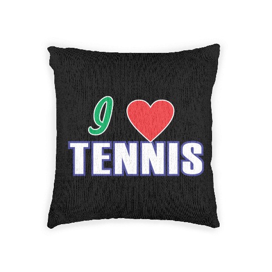 I LOVE TENNIS Woven Pillows