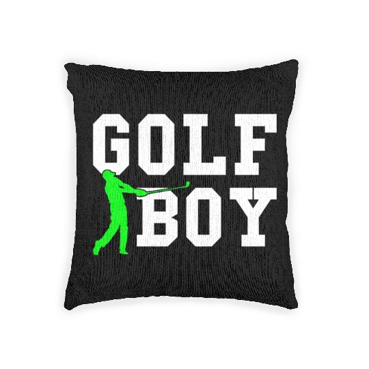 golf boy Woven Pillows