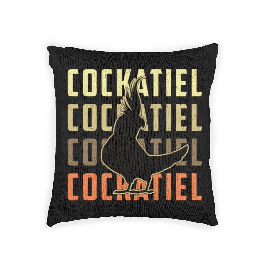 Cockatiel Owners Parrot Lover Cute Cockatiels Bird Woven Pillows