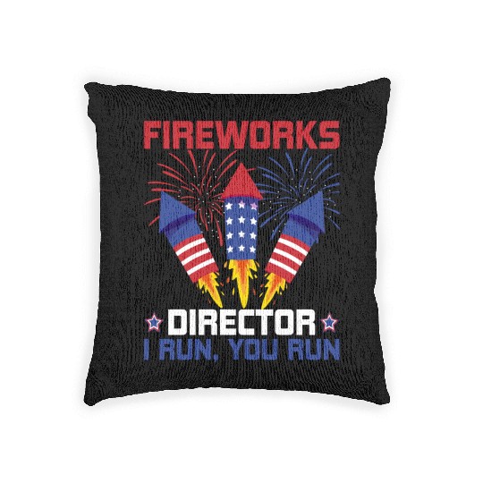 Fireworks Director Woven Pillows