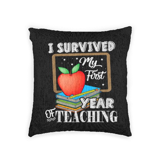I Survived My First Year Of Teaching Woven Pillows