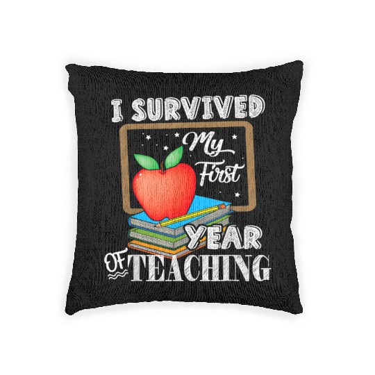 I Survived My First Year Of Teaching Woven Pillows