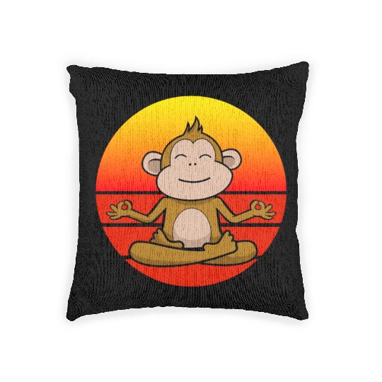 Yoga Monkey, Meditation Yoga For Children And Woven Pillows