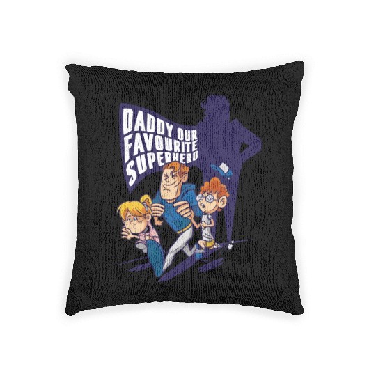 Funny Dad Design Woven Pillows