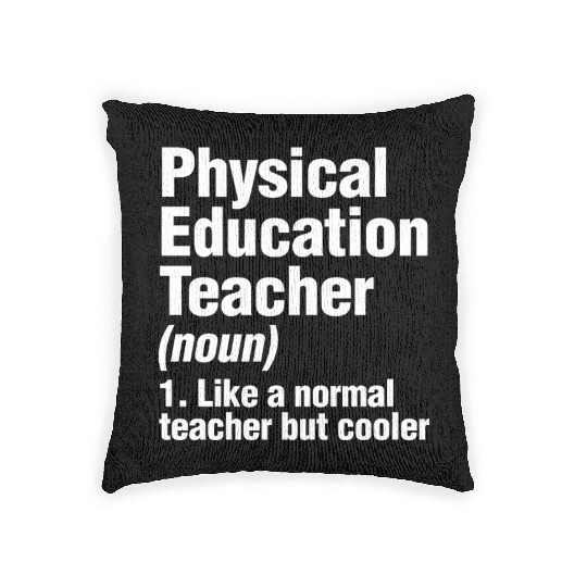 Physical Education Teacher Cooler PE Gym Coach Woven Pillows