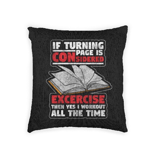 Bookworm Library Literature Back To School Woven Pillows