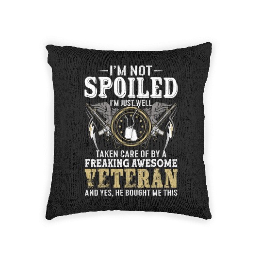 Veterans day celebration. Thank you veterans Woven Pillows