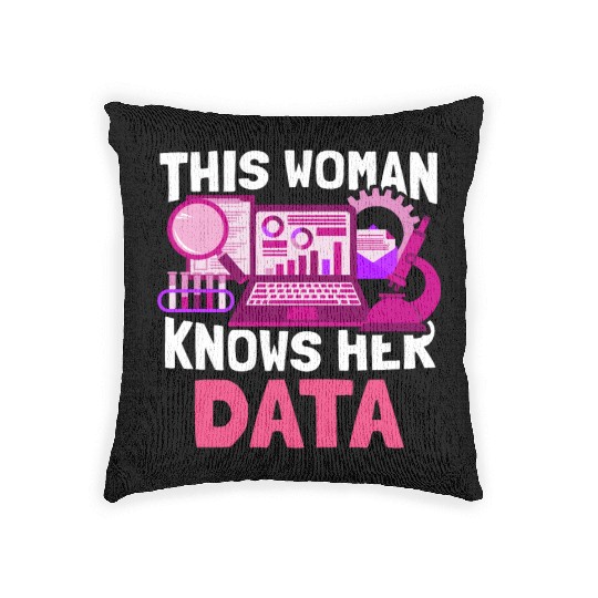 Data Science Scientist Engineer Woven Pillows