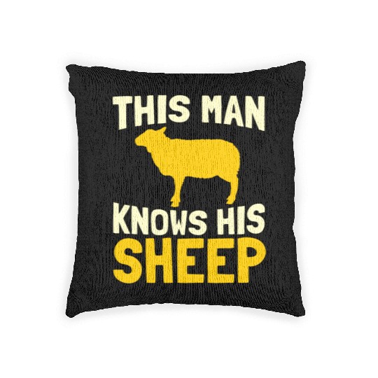 Sheep Farming Lamb Farmer Woven Pillows