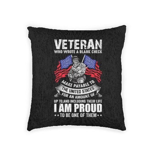 Veterans day celebration. Thank you veterans Woven Pillows