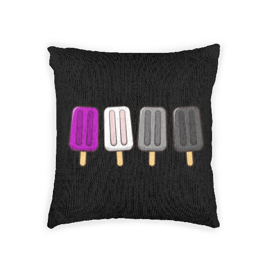 Asexual Popsicles 4th of July Ace Asex Subtle Woven Pillows