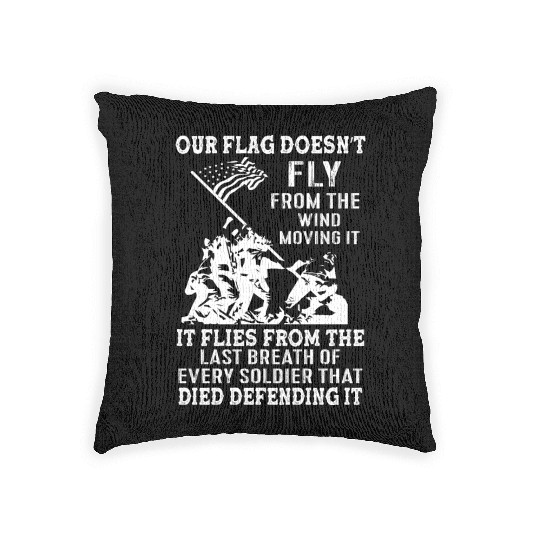 I love my country flag. Love USA. USA Veterans Woven Pillows
