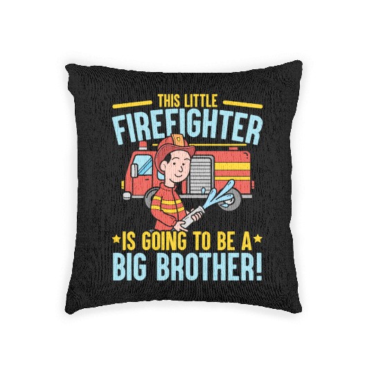 Firefighting Fireman Firefighter Fire Firewoman Woven Pillows