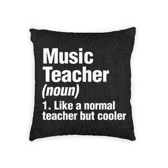 Music Teacher Back To School Musician Chorus Band Woven Pillows