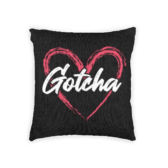 Gotcha Heart Adoption Woven Pillows