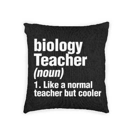 Biology Teacher Definition Science Biologist Woven Pillows