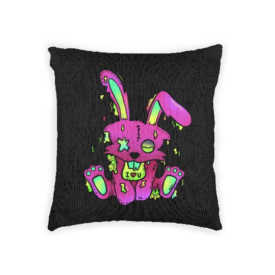 Toxic Bunny Woven Pillows