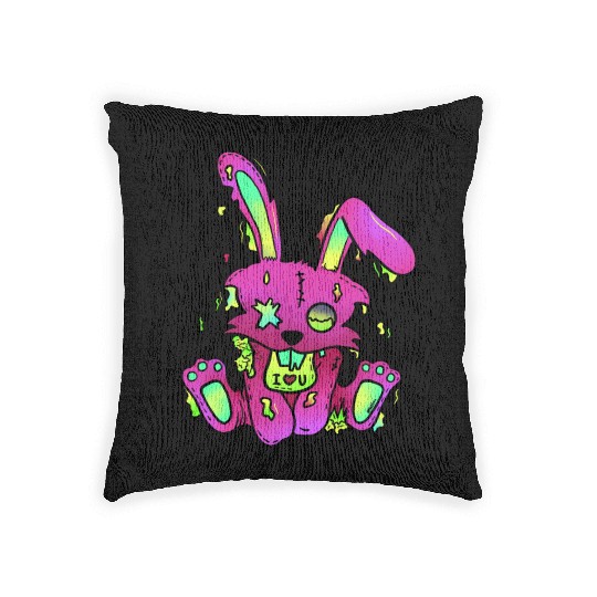 Toxic Bunny Woven Pillows