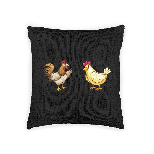 Sometimes I Question My Sanity But My Chickens Tol Woven Pillows