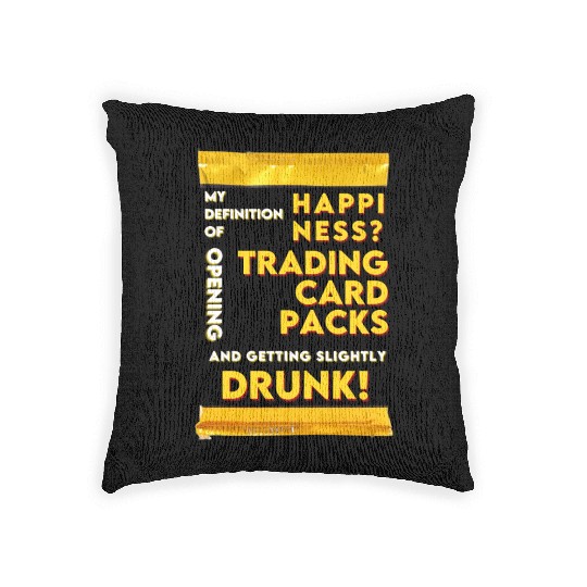 My Definition of Happiness Trading Cards Drinks Woven Pillows