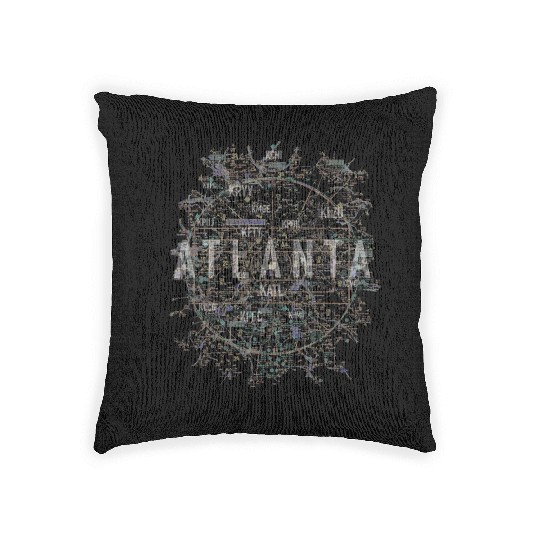 Atlanta Pilot Aviation Air Traffic Control Airspac Woven Pillows