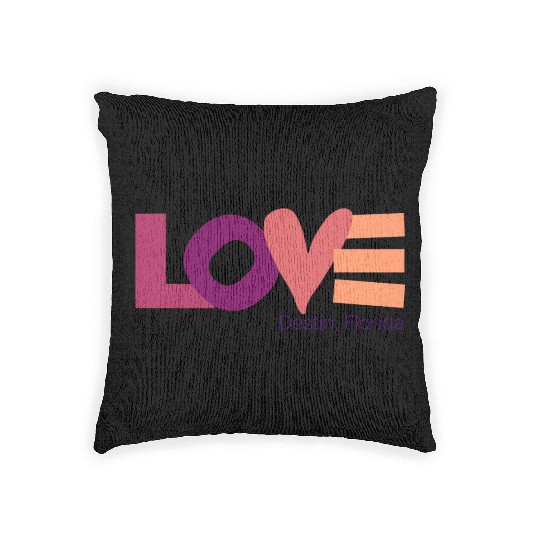 LOVE LOGO Multi Color Logo Woven Pillows