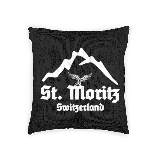 St. Moritz, Swiss Region Switzerland, Schweiz Woven Pillows