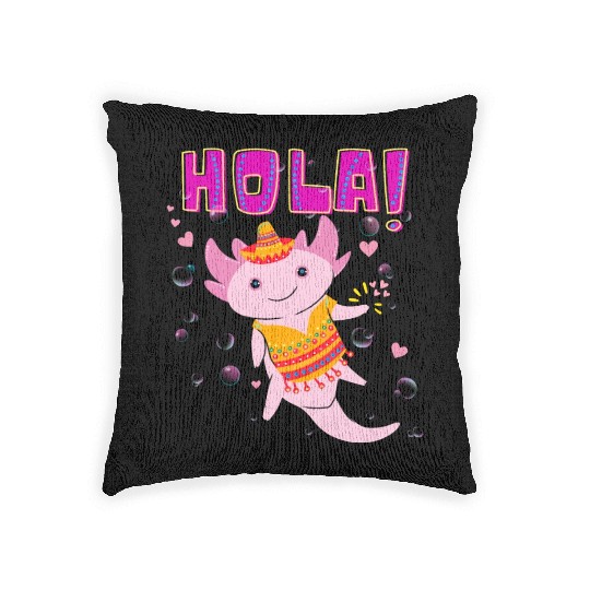 Hola Cute Axolotl - 7 Woven Pillows