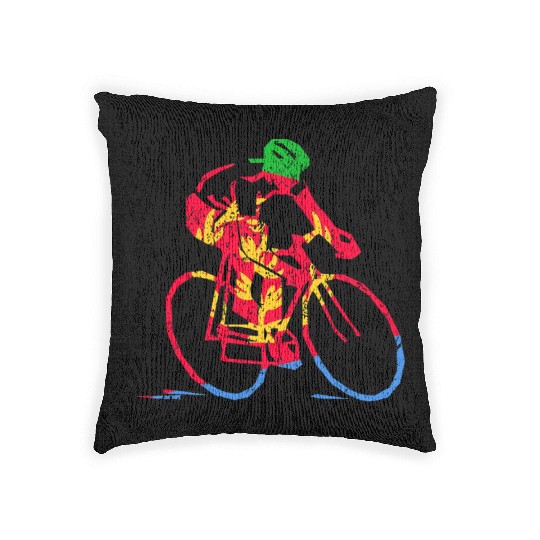 Eritrean Cyclist Road Racing Tour Cycling Race Woven Pillows