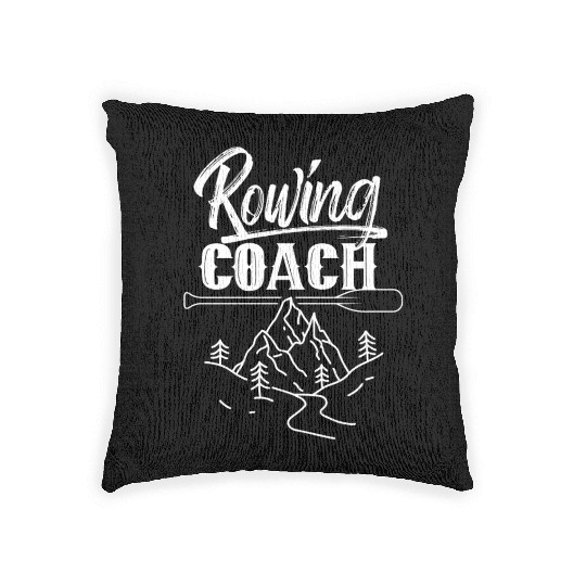 Rowing Coach Sports Rower Row Crew Woven Pillows