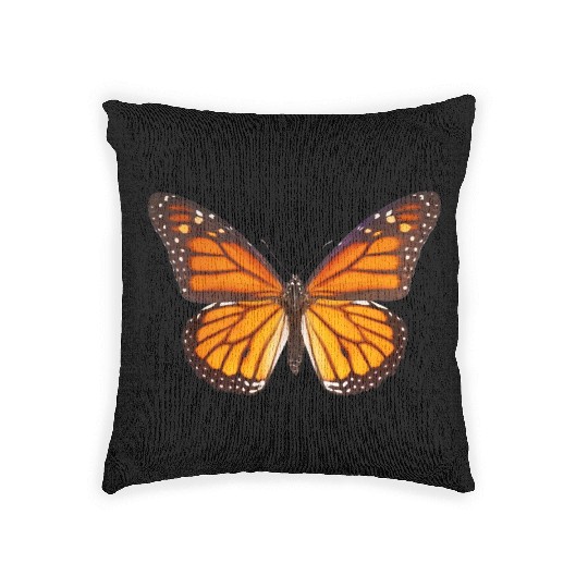 Monarch Butterfly Lover Woven Pillows Plant Milkweed