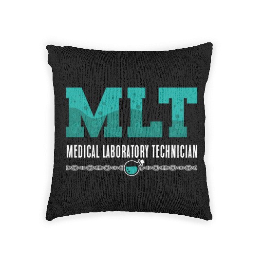 Lab Tech MLT Medical Laboratory Technician Science Woven Pillows