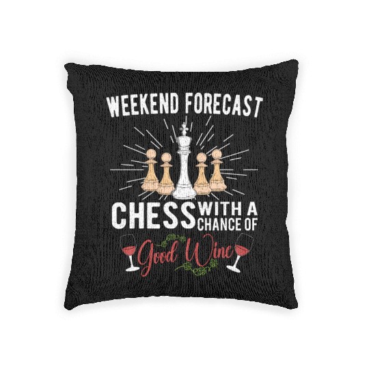 CHESS PLAYER CHESSBOARD CHESS GAME BOARD GAME GIFT Woven Pillows